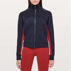 Lululemon Cover Your Tracks Navy Zip Up Track Jacket 4
